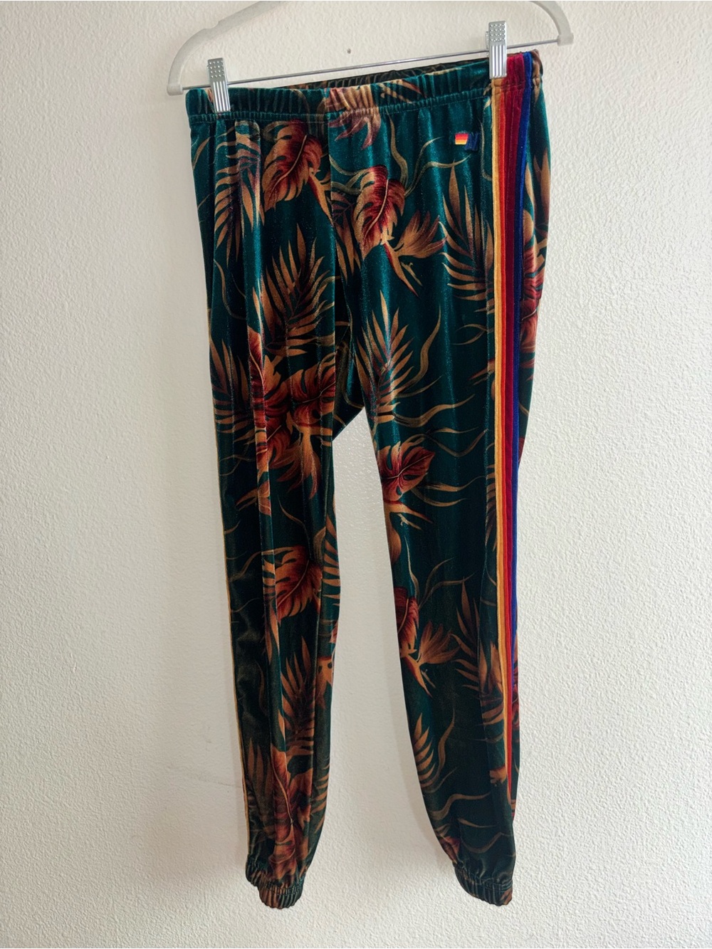 Aviator Nation velvet 5 stripe pants size S